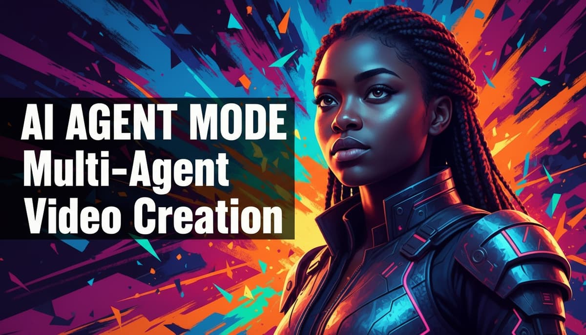 AI Agent Mode tutorial showing multi-agent collaboration for automated video creation with CocoViral