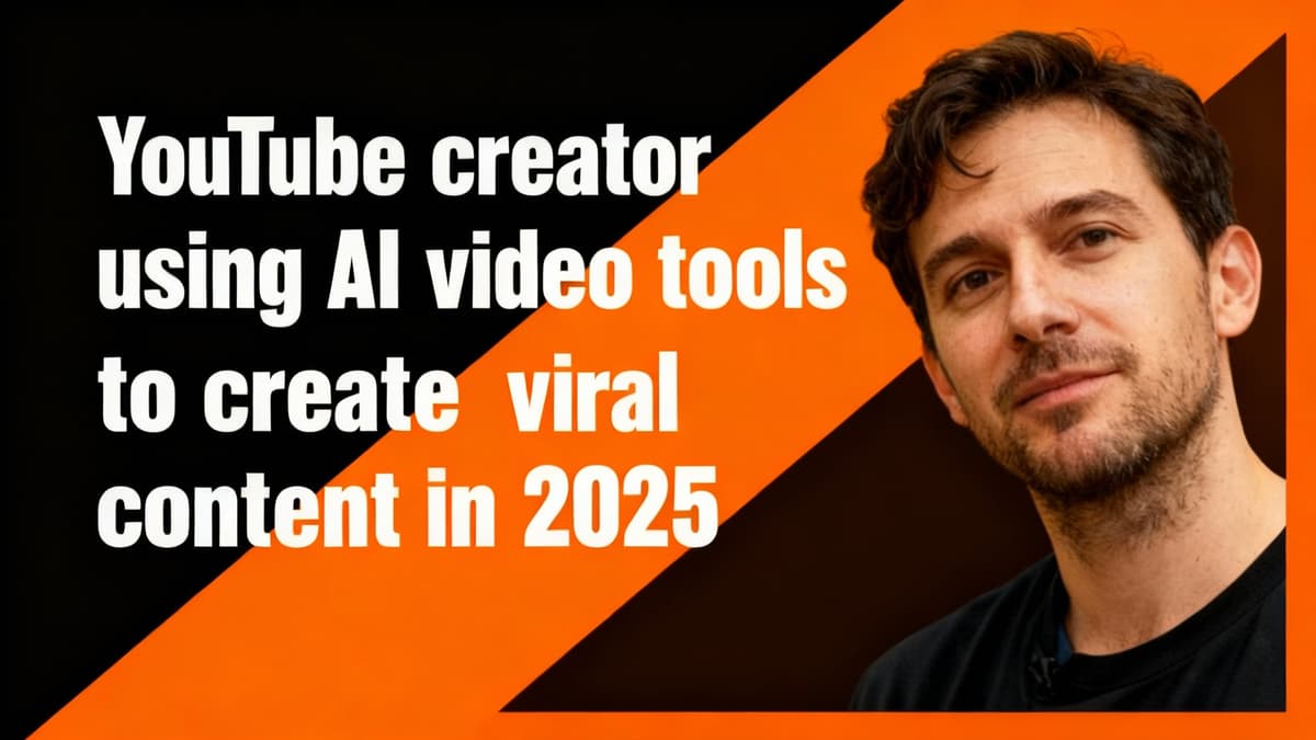 YouTube creator using AI video tools to create viral content in 2025