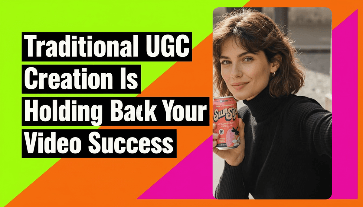 Comparison between traditional UGC creation challenges and AI-powered video generation solutions