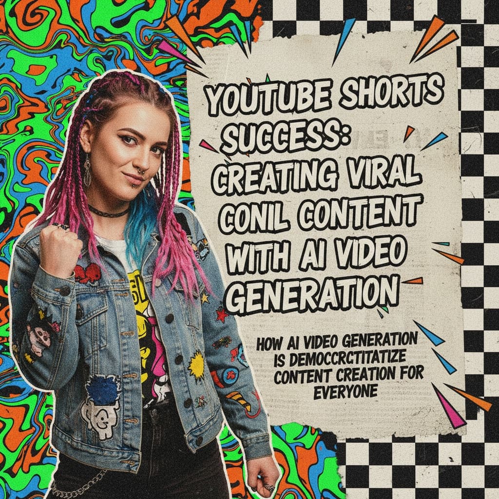 YouTube Shorts interface displaying AI-generated viral content